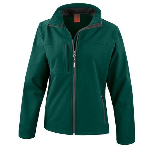Result Womens/Ladies Classic Soft Shell Jacket / Bottle Green - Picture 1 of 3